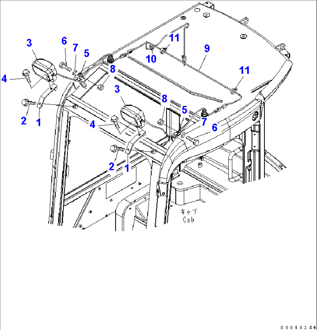 ADDITIONAL WORK LAMP (CAB)