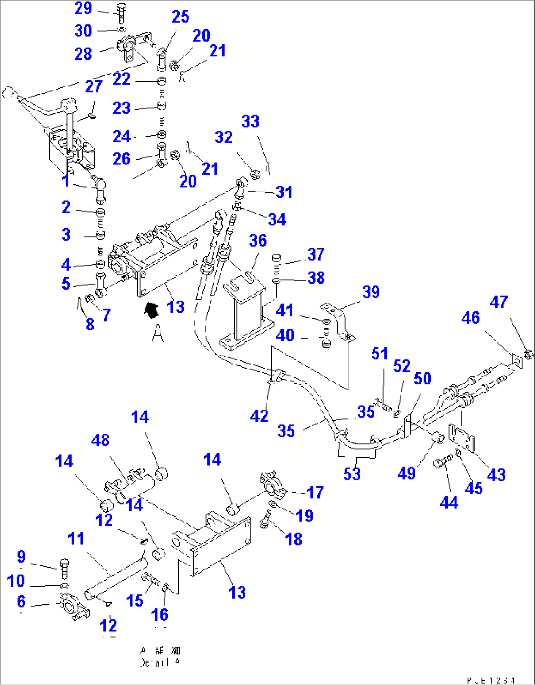 TOWING WINCH CONTROL LINKAGE