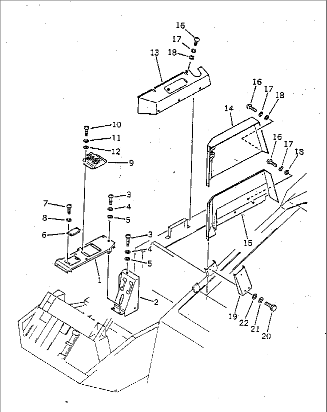 UPPER GUARD (IN CAB) (2/2)