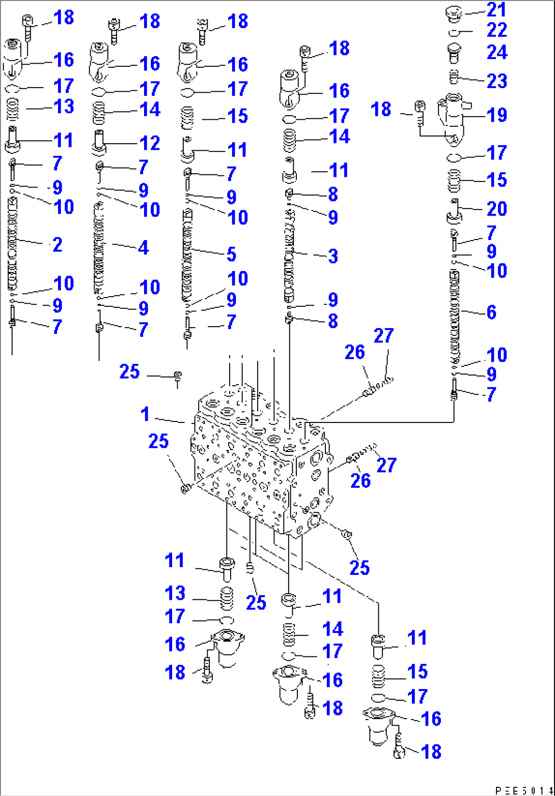 MAIN VALVE (2-ACTUATOR) (1/15) (ATTACHMENT LINE LESS)(#10001-11999)