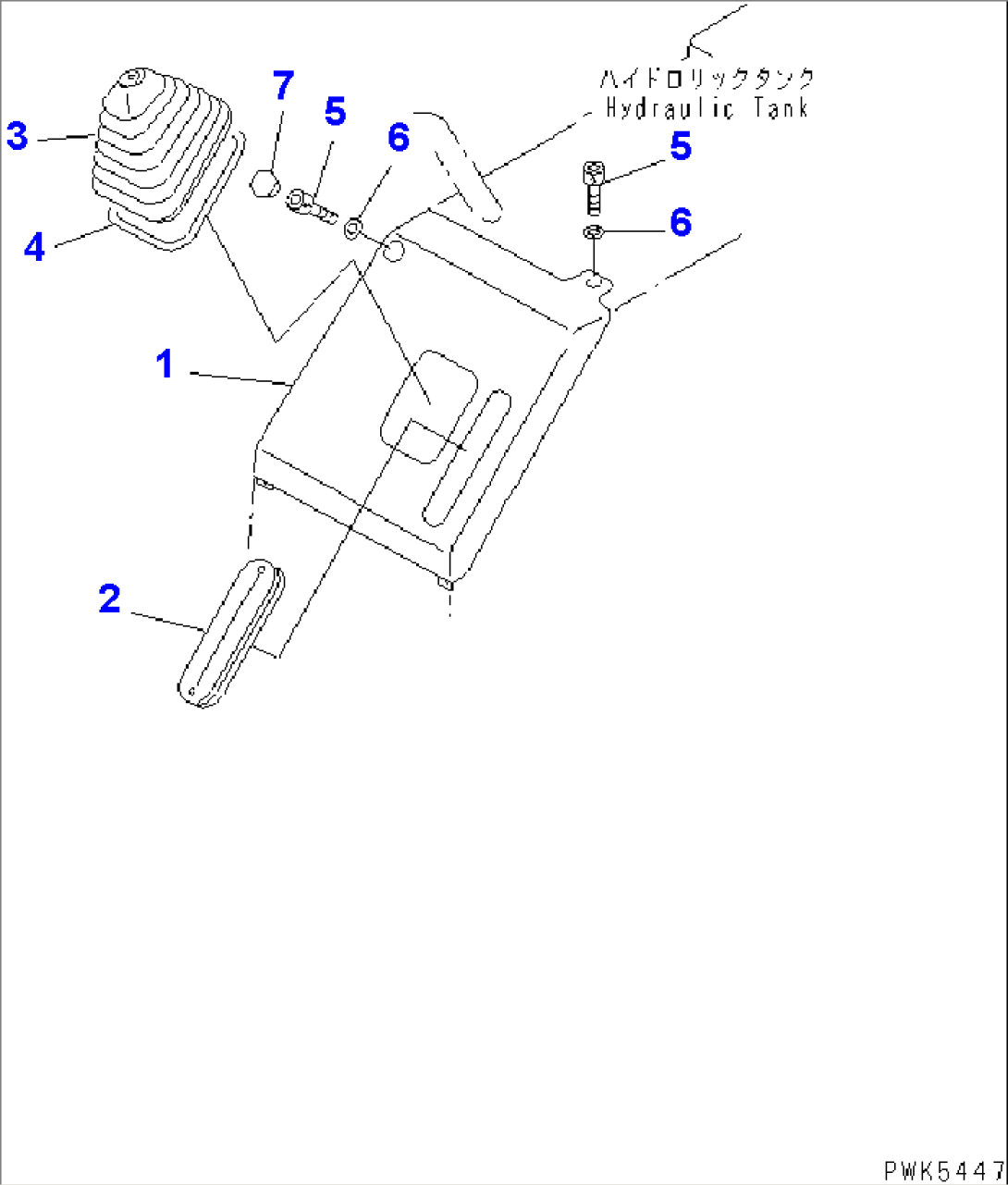WORK EQUIPMENT CONTROL (GUIDE) (FOR ANGLE DOZER OR TRIMMING DOZER)