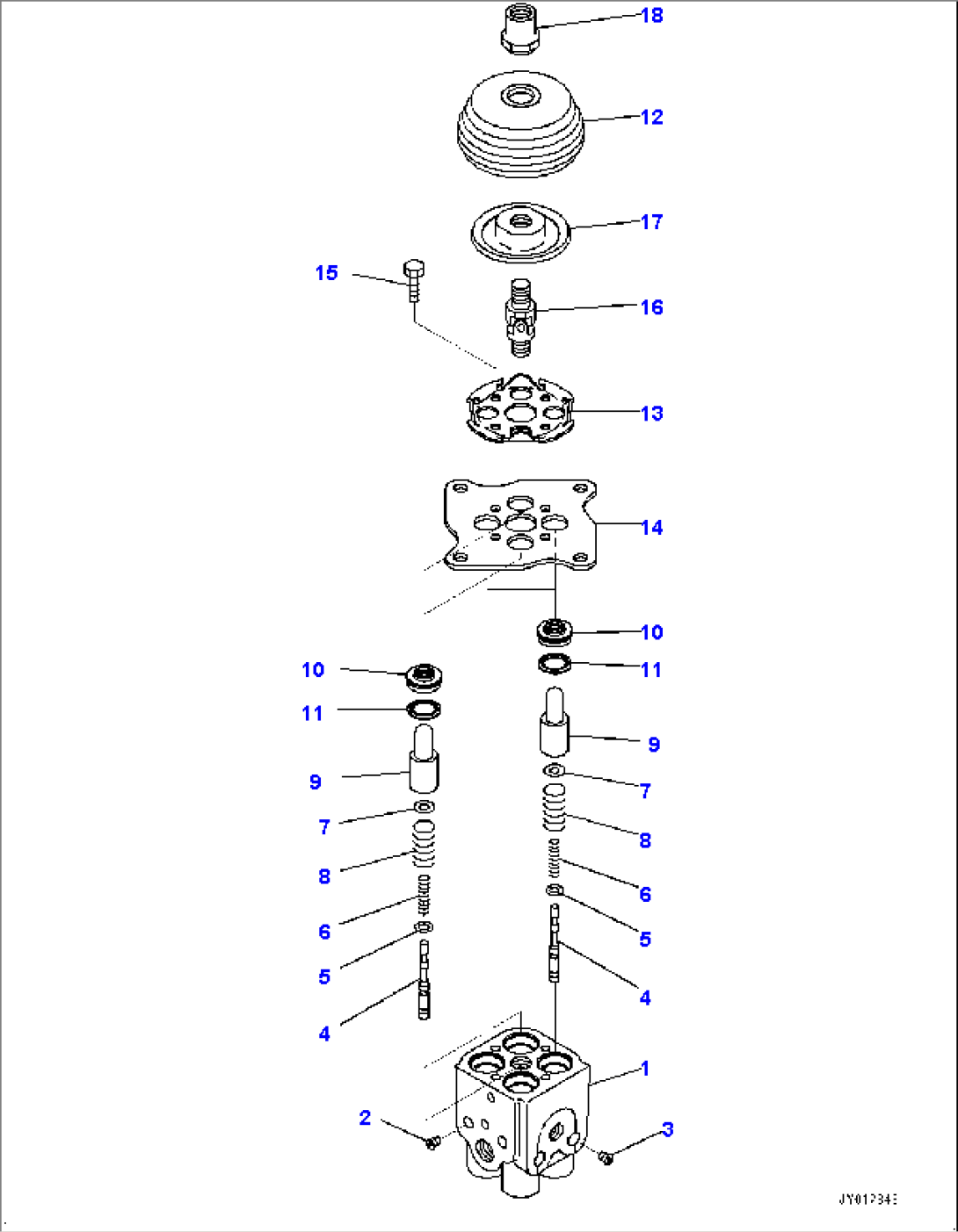 Floor Frame, PPC Valve for Work Equipment, L.H. (#50001-)