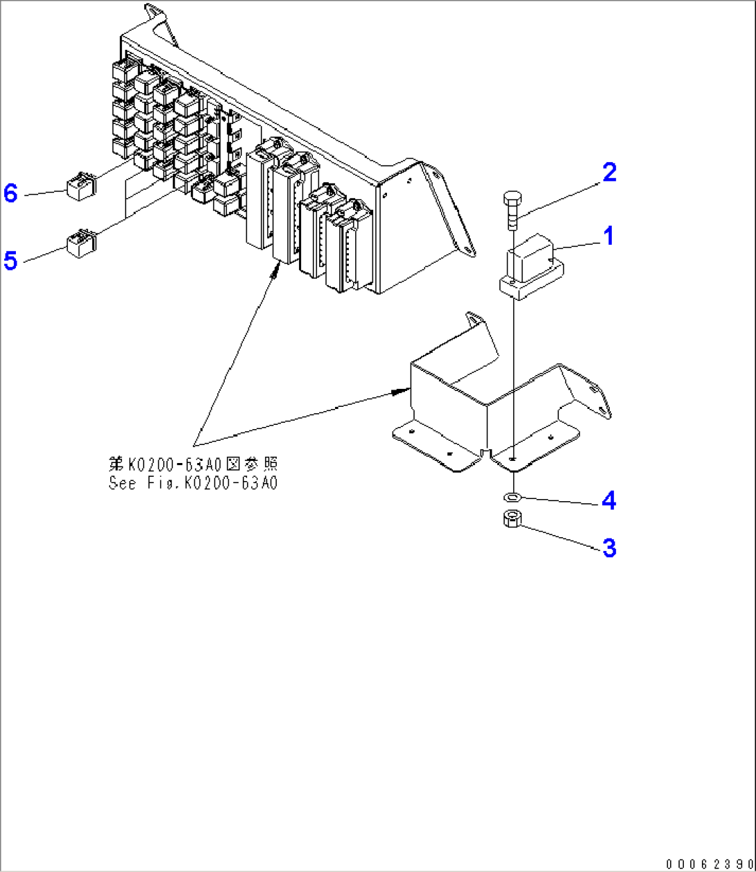 FLOOR (PAYLOAD METER ANGLE SENSOR)(#11001-)