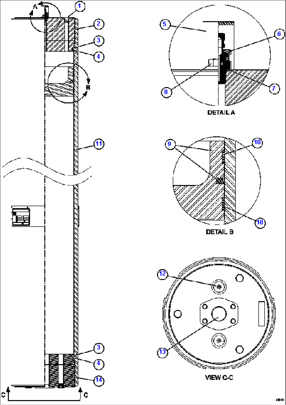 PISTON ACCUMULATOR 58C-60-00030