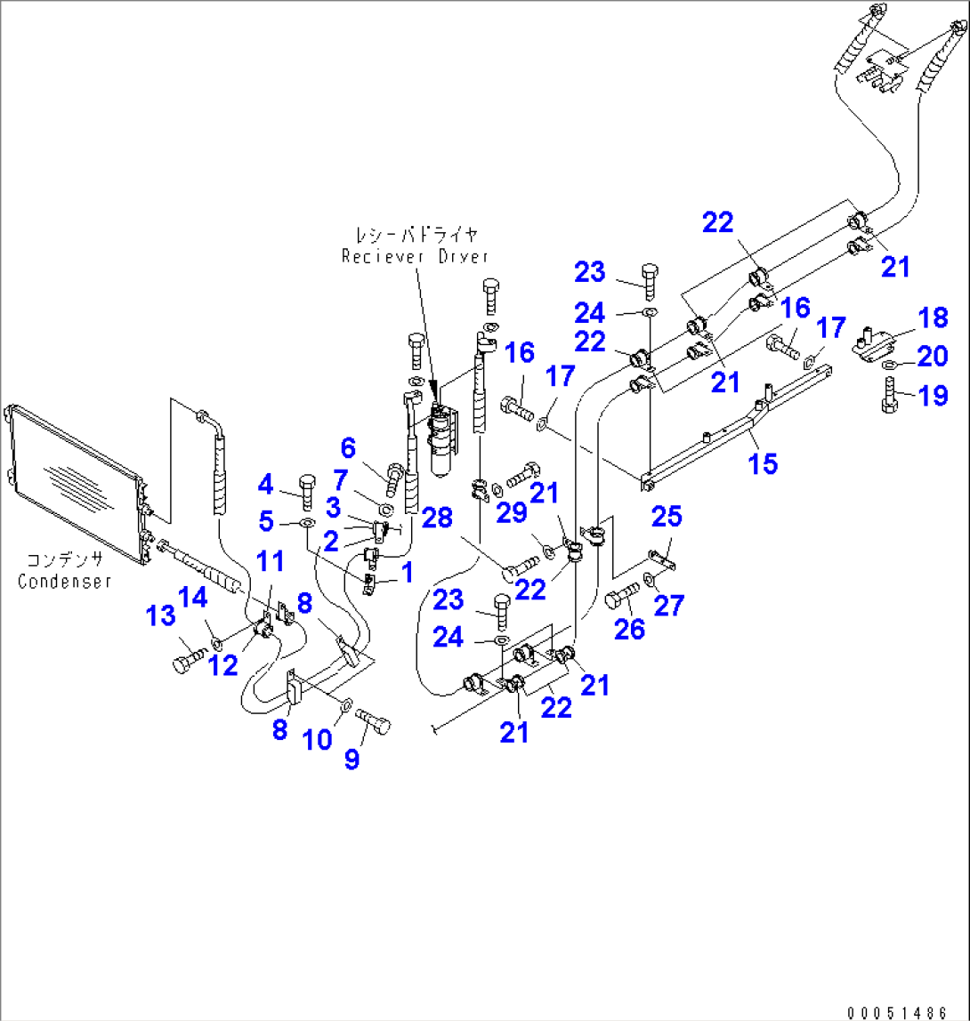 AIR CONDITIONER PIPING (COOLING)(#2001-)