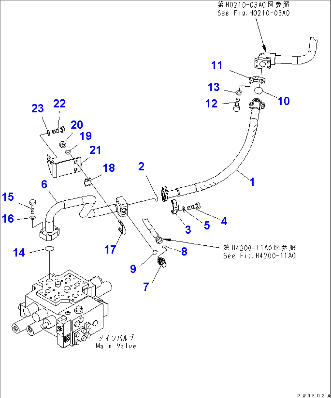 HYDRAULIC PIPING (DELIVERY LINE HOSE)