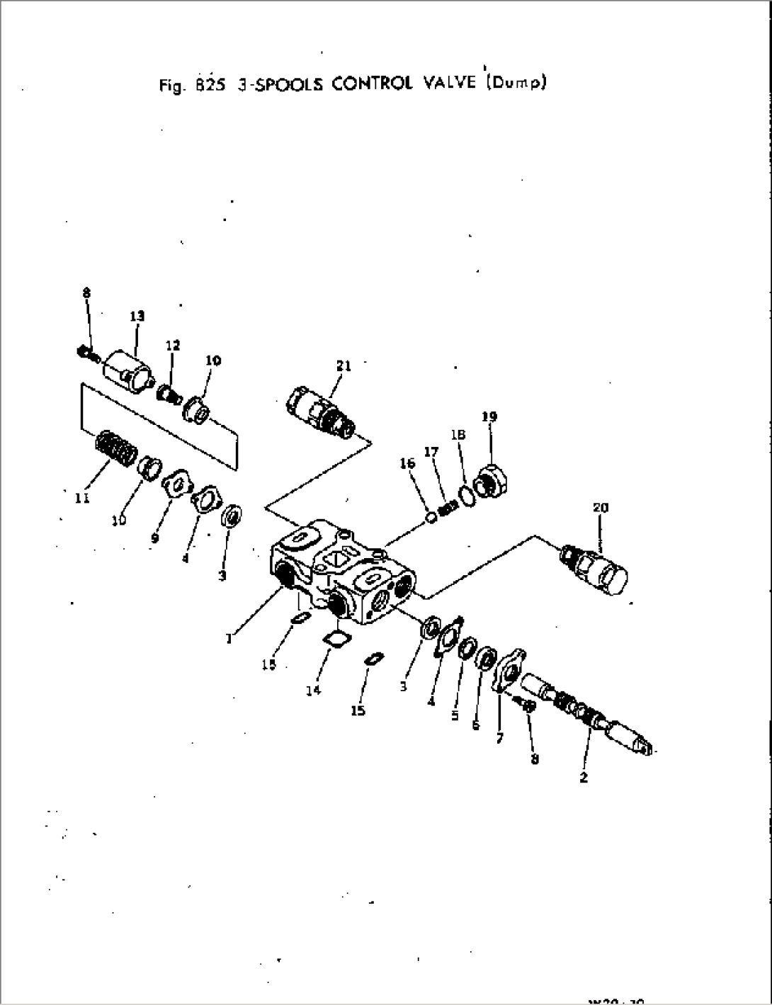 3-SPOOLS CONTROL VALVE (DUMP)