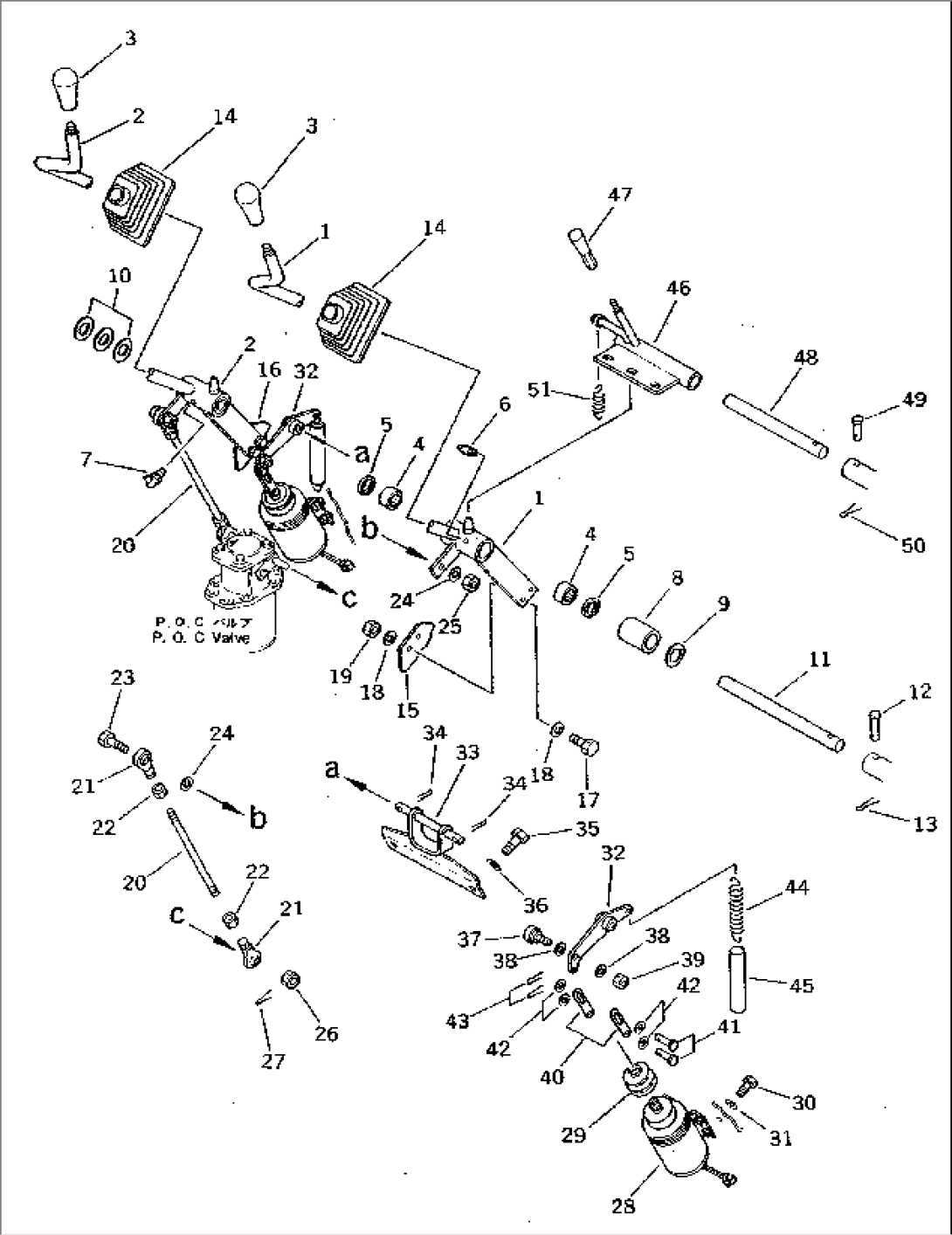 WORK EQUIPMENT CONTROL LEVER(#10001-10499)