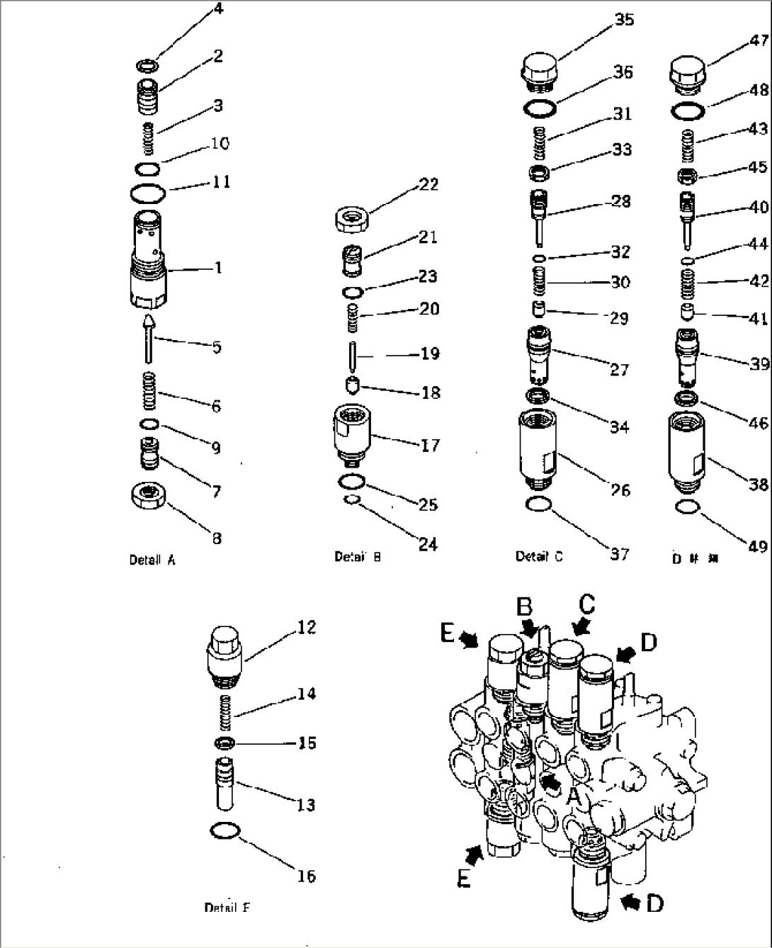 4-SPOOL VALVE (2/2) (USA SPEC.)