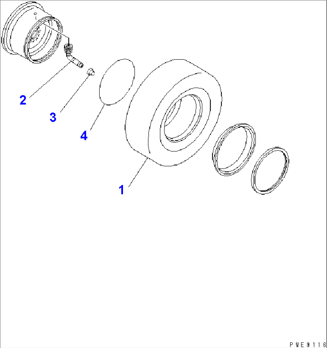 TIRE (13.00-24-8PR-L2 TUBELESS TIRE) (TOYO)