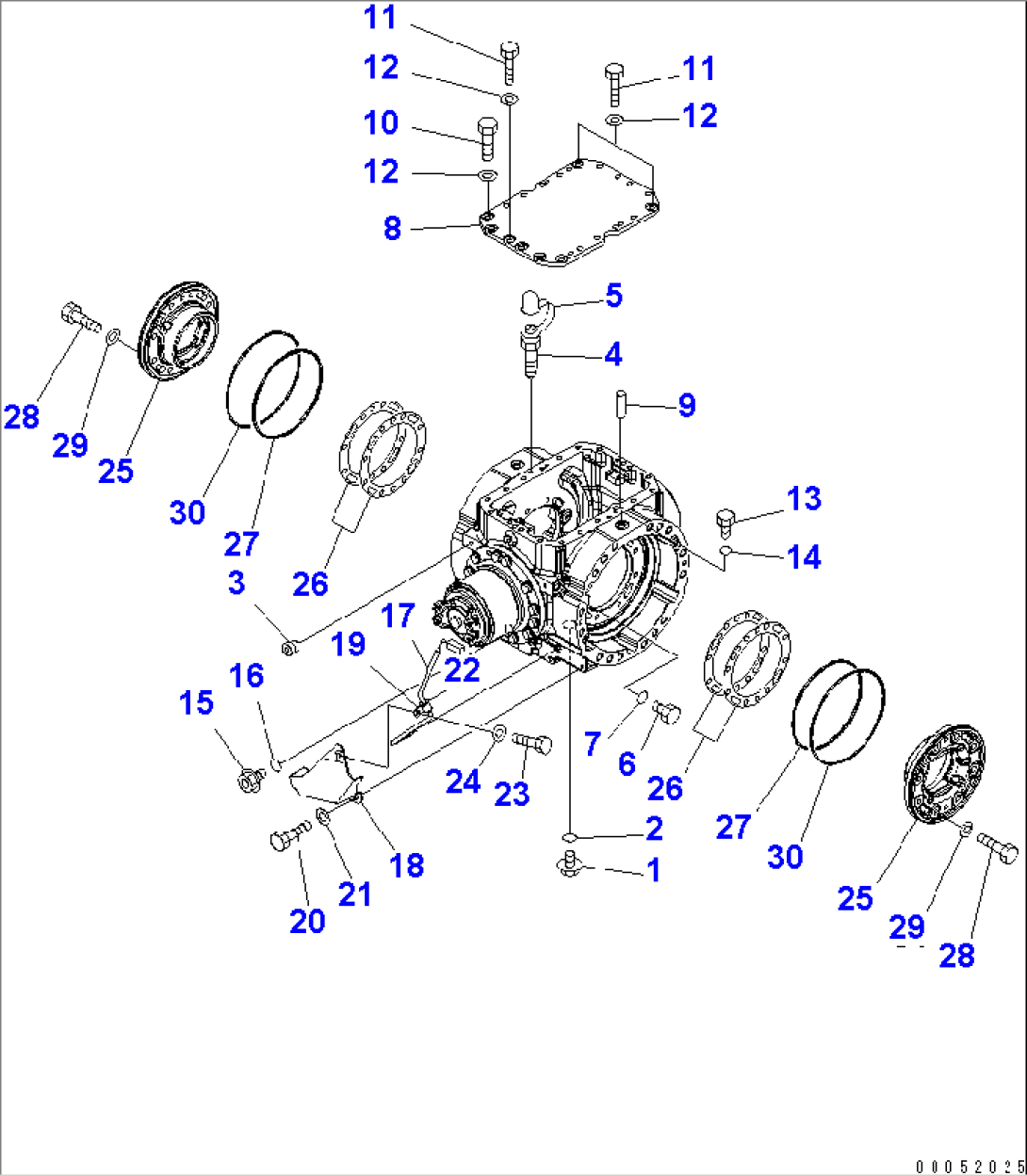 REAR AXLE (AXLE HOUSING ACCESSORY) (WITH LIMITED SLIP DIFFERNTIAL)(#65001-)