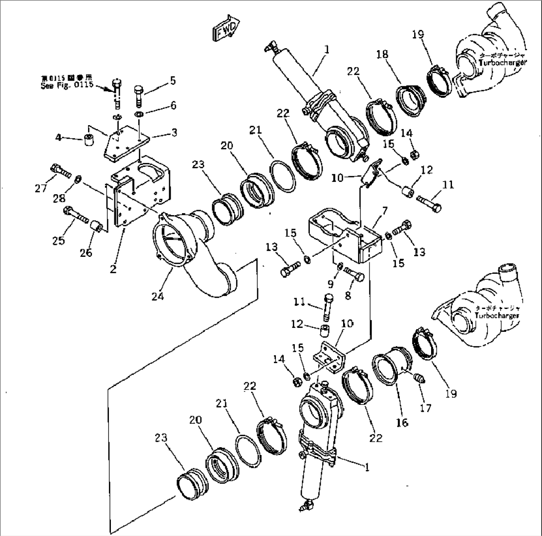 EXHAUST BRAKE AND MOUNTING(#14203-15360)