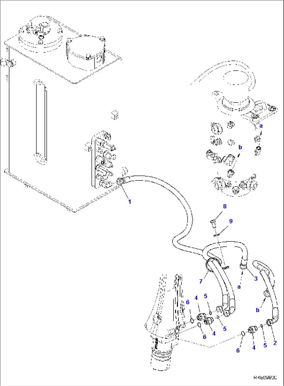 STEERING CIRCUIT, UPPER LINE