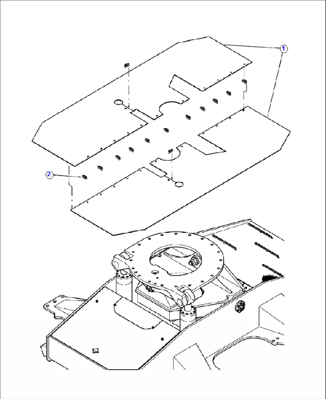 R3150-01A0 TRACK FRAME DEBRIS DEFLECTOR