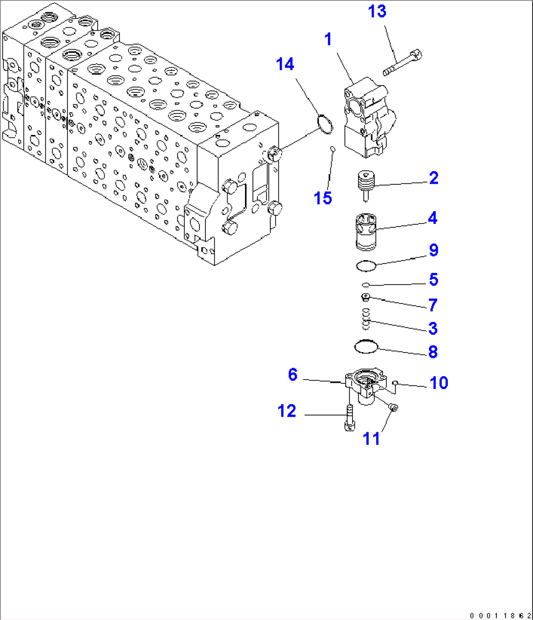 MAIN VALVE (2-ACTUATOR) (13/18)(#1001-)