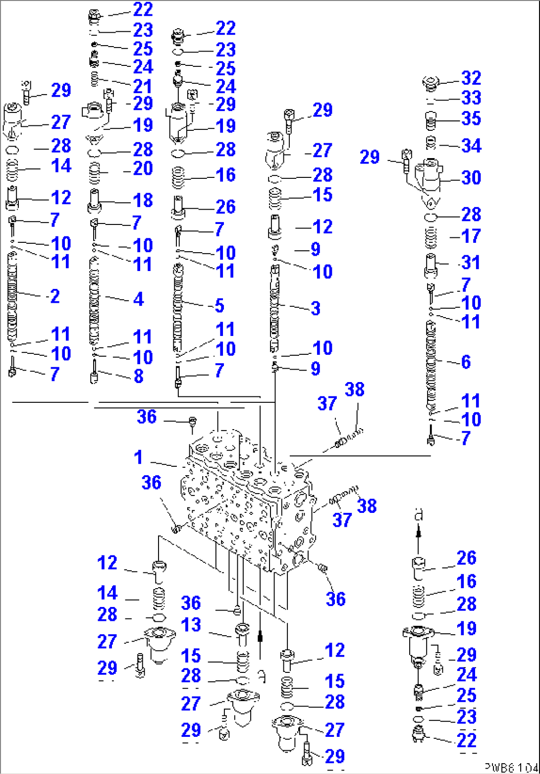MAIN VALVE (1-ACTUATOR) (1/12)(#12001-)