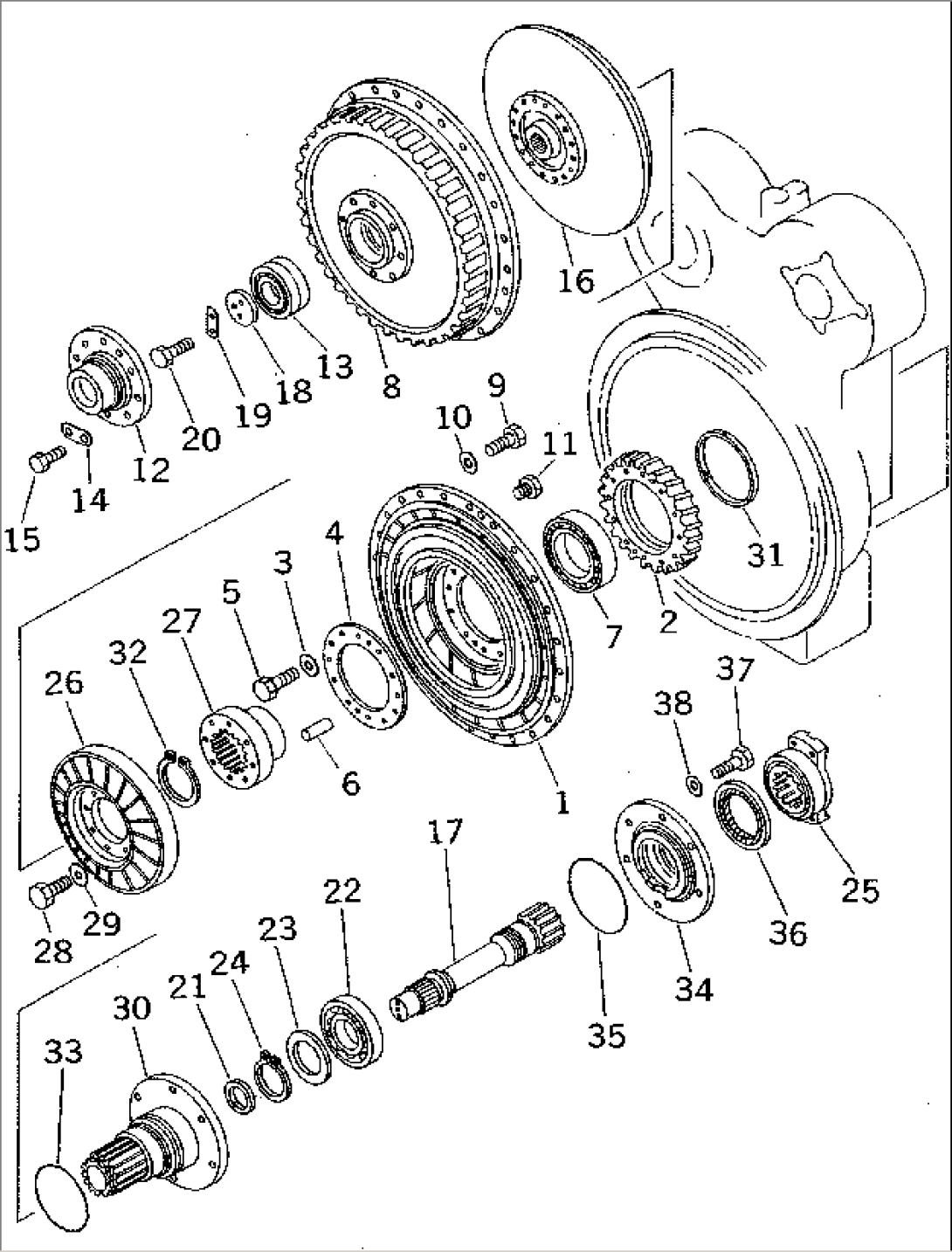 TURBIN AND STATOR (NOISE SUPPRESSION FOR EC)(#15908-16500)