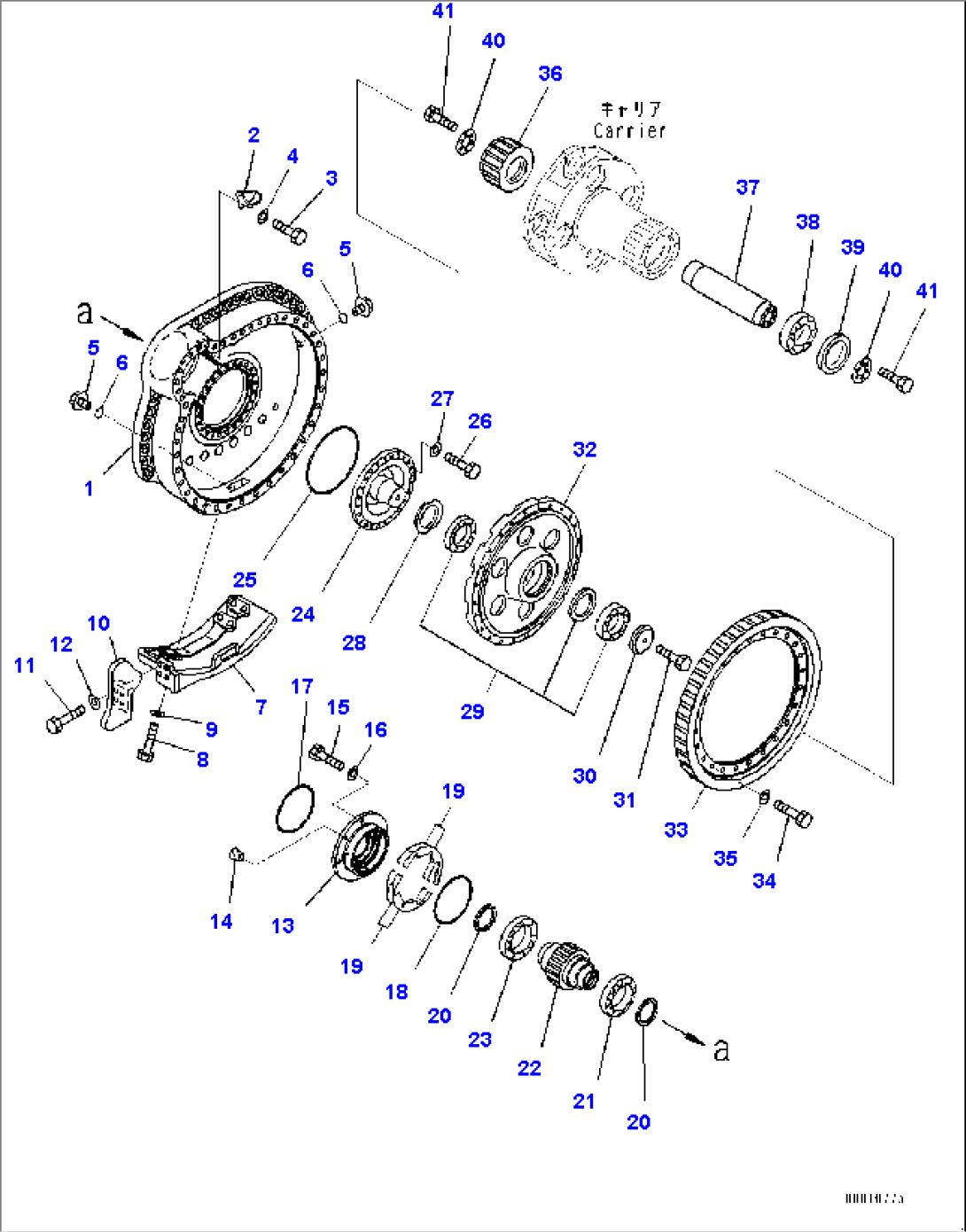 Final Drive, Final Gear Case L.H. (1/2) (#30147-)