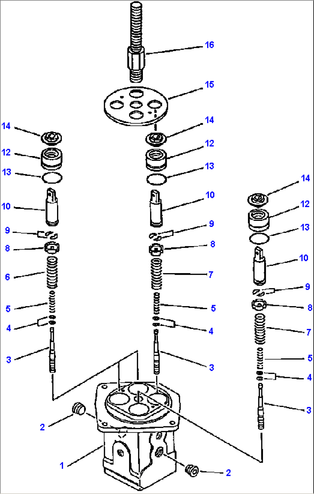 P.P.C. VALVE FOR MACHINES WITH 3 SPOOL CONTROL VALVE