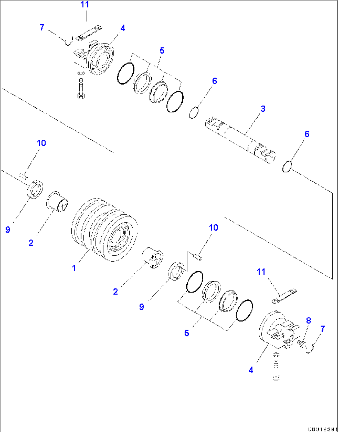 Track Roller, Double Flange (#95001-95462)