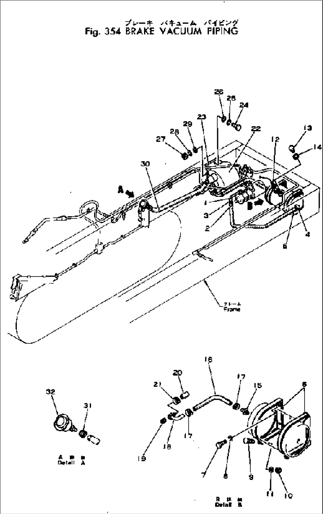 BRAKE VACUUM PIPING