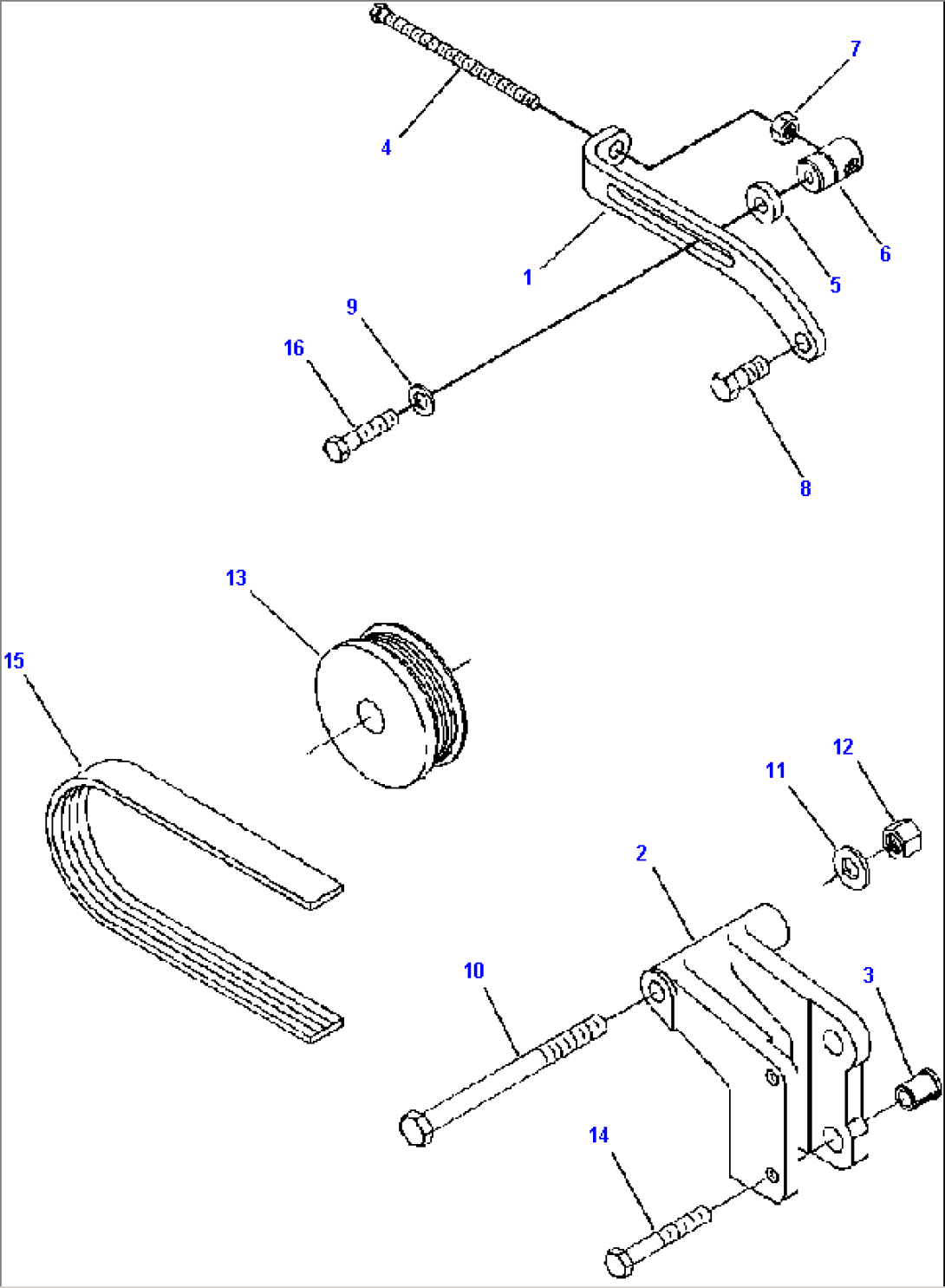 ALTERNATOR MOUNTING USE WITH ALL APPLICATIONS