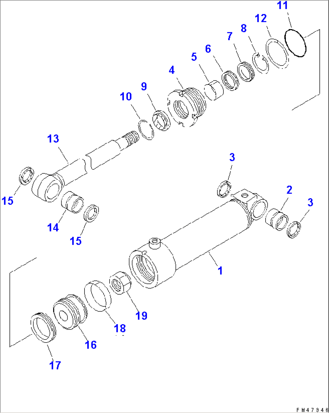 CLAM CYLINDER (FOR MULTI PURPOSE BUCKET)