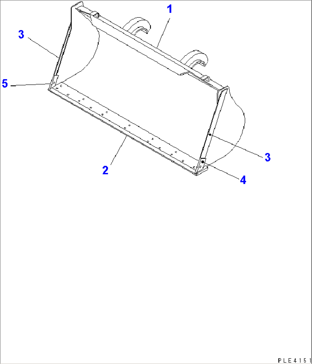 BUCKET¤ 0.8M3 (FOR MULTI COUPLER)