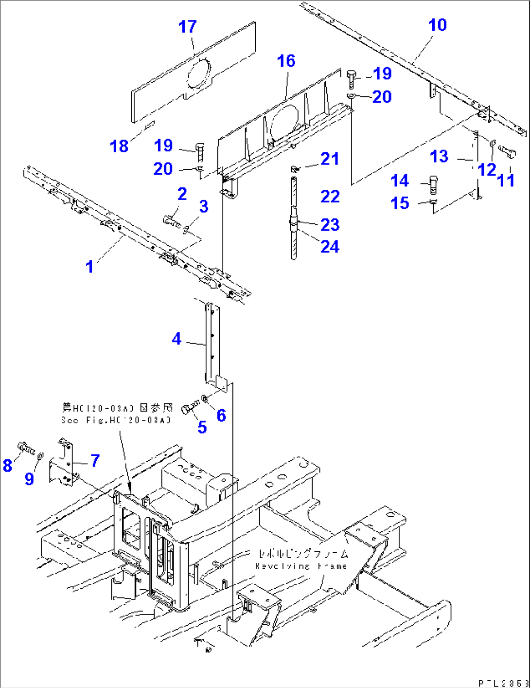 FRAME (ENGINE ROOM) (MACHINE CAB)(#30175-30999)