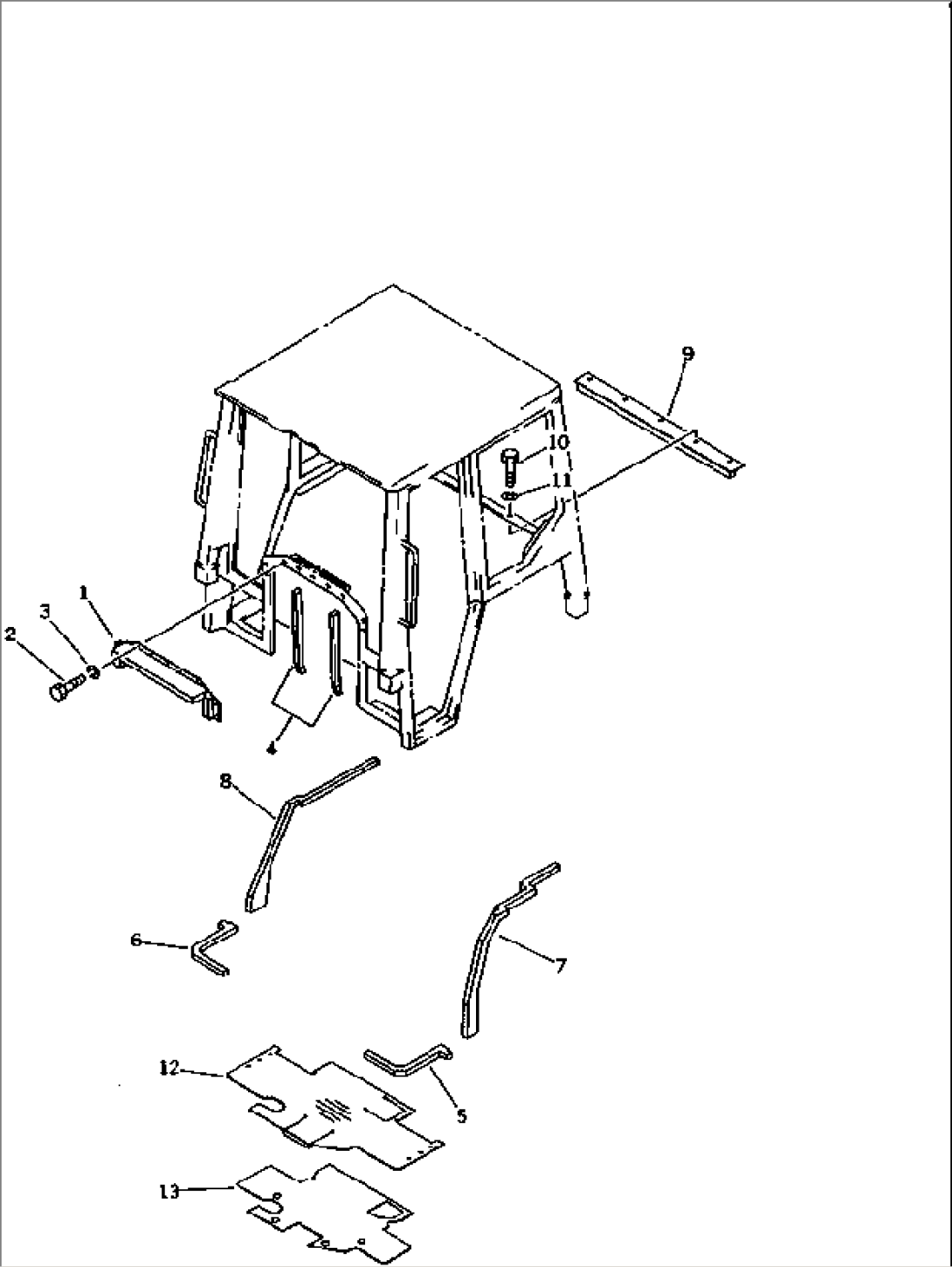 ROPS CAB (5/5) (MOUNTING PARTS)