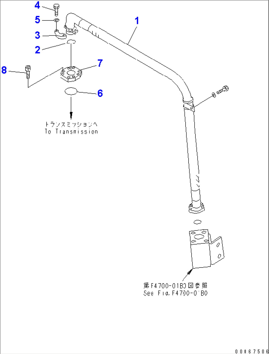 TORQUE CONVERTER AND TRANSMISSION (TRANSMISSION PIPING)(#60002-)