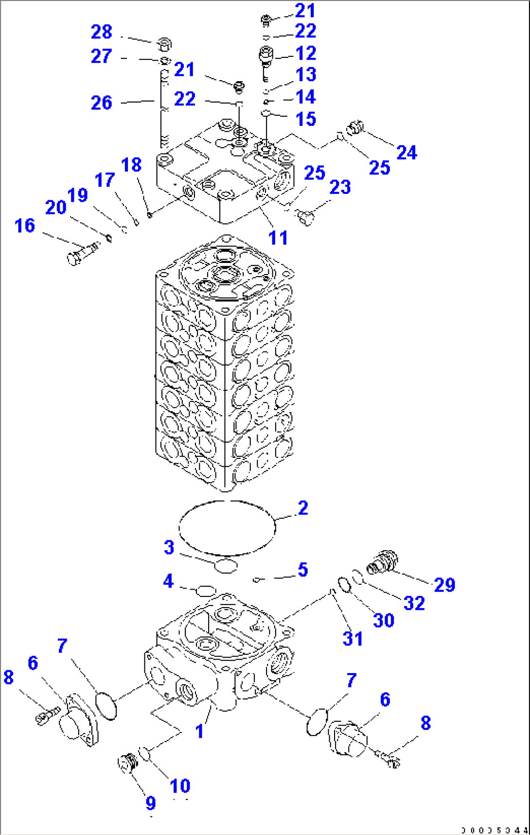 CONTROL VALVE (7-VALVE) (5/9)