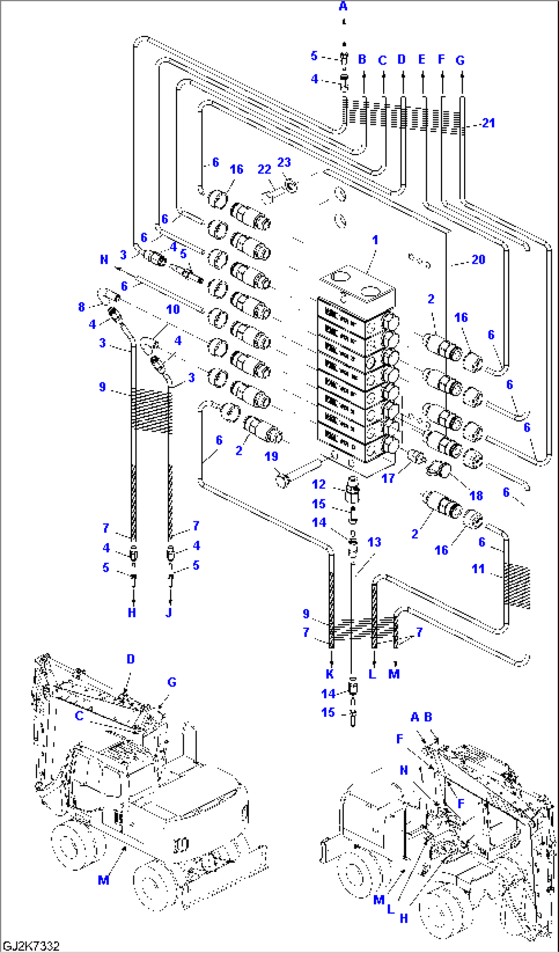 BOOM FEEDER (TWO-PIECE BOOM) - CENTRAL LUBRICATION (STD)