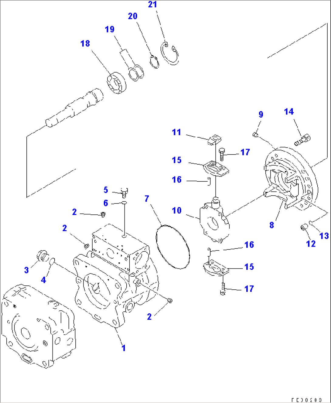 HYDRAULIC PUMP (PUMP SUB ASS