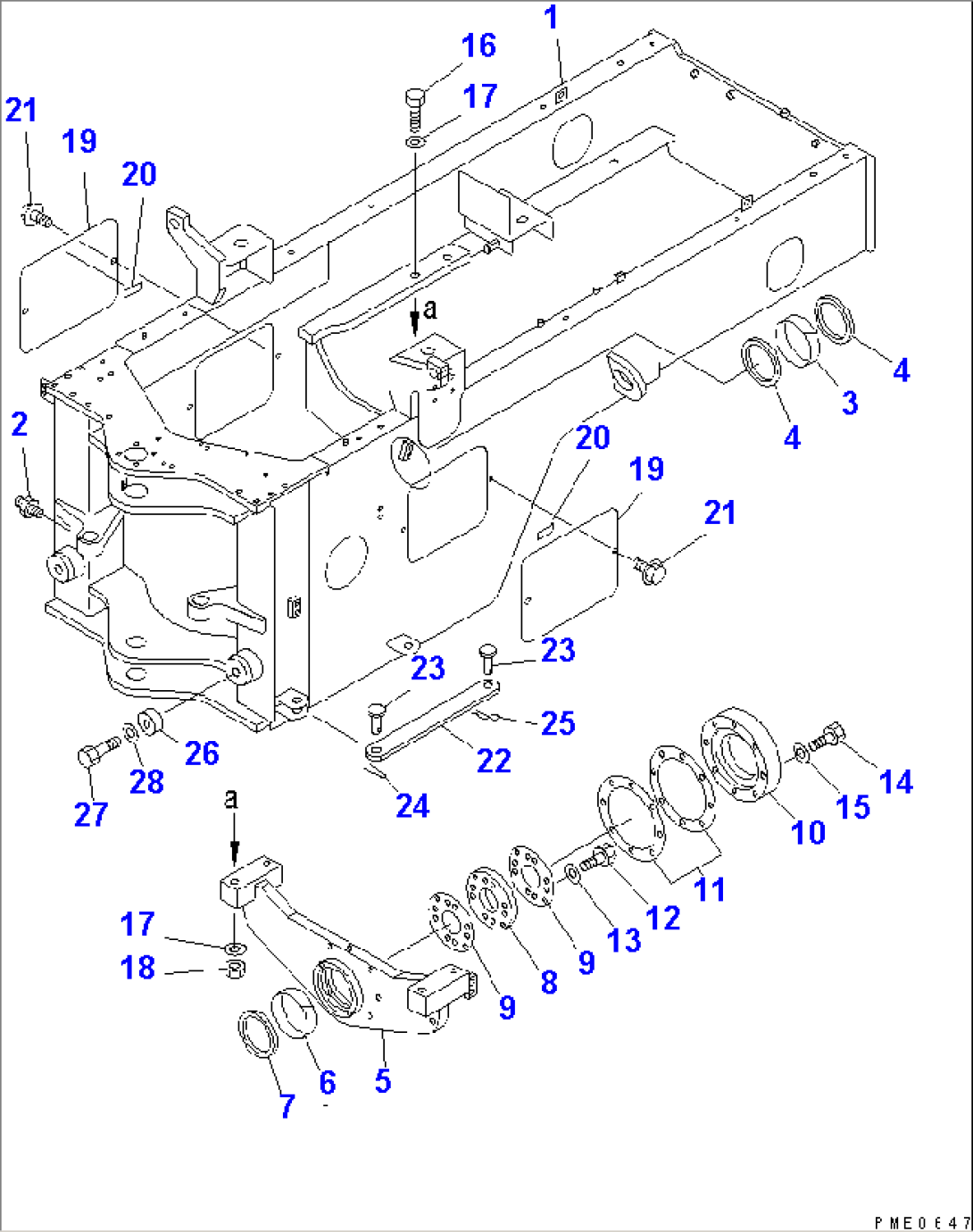 REAR FRAME(#50001-)