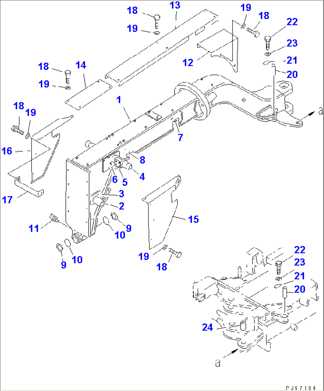 FRONT FRAME (FOR 90 DEG. BANK)(#3401-)