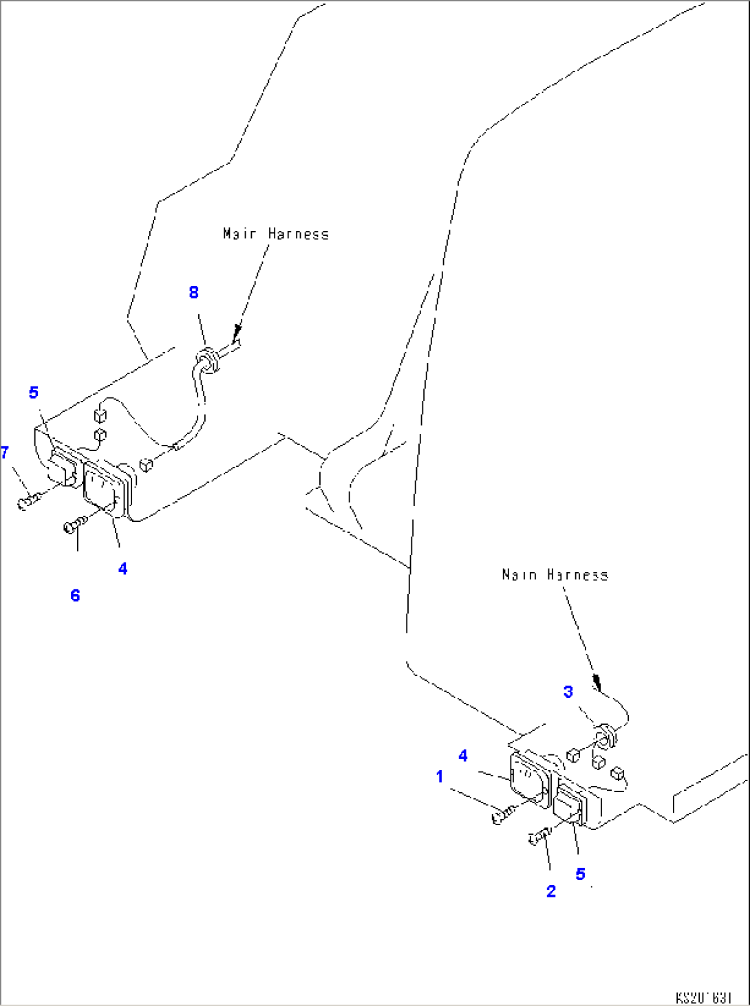 ELECTRICAL PARTS (FRONT LIGHT AND INDICATOR) (NON-UK SPEC)