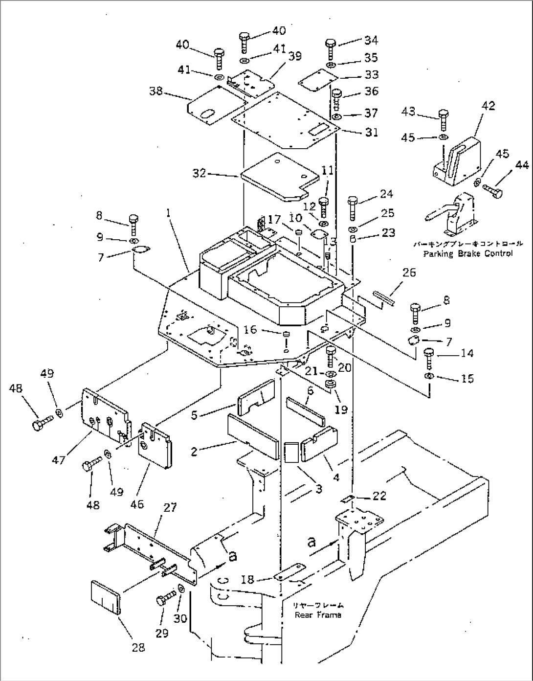 FLOOR FRAME (WITH CANOPY)(#32001-)