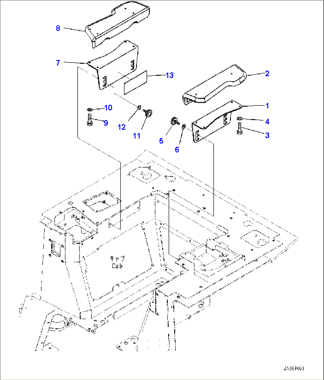 Cab, Floor Cover (#31245-)