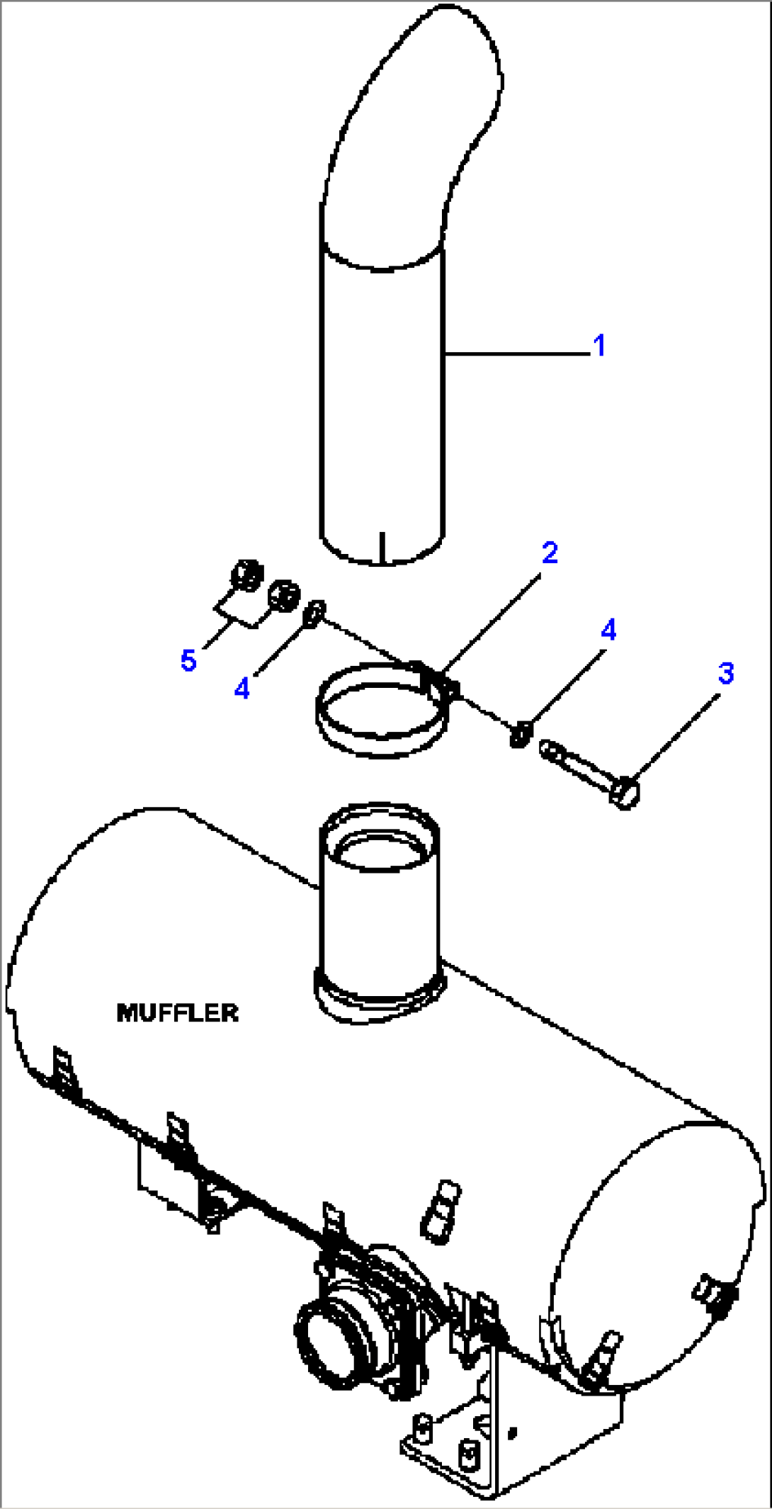 B0300-01A0 EXHAUST PIPE