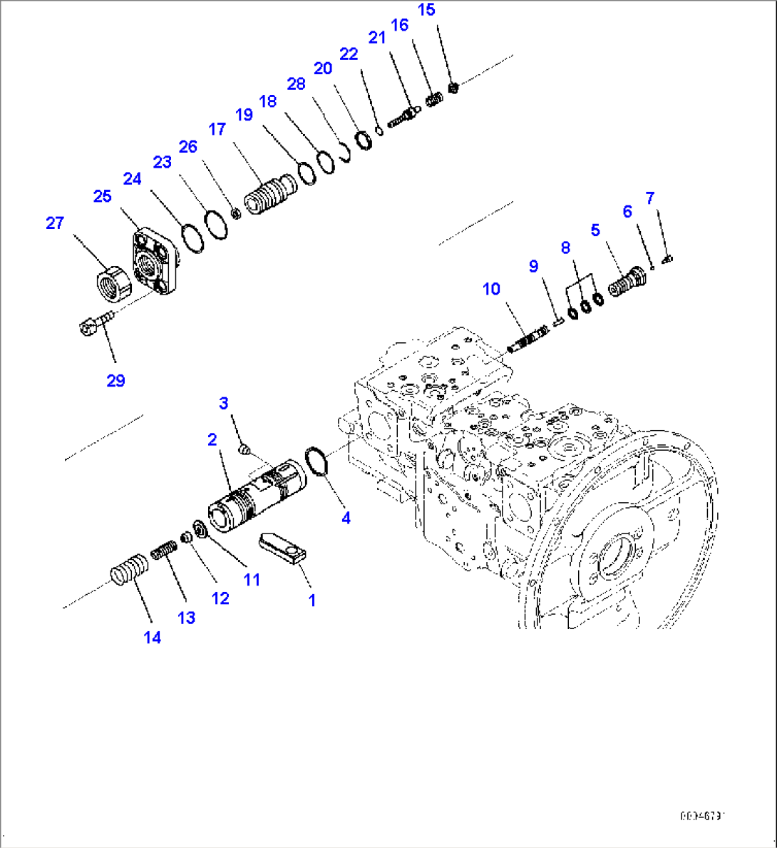 Main Pump, Inner Parts, Hydraulic Pump (8/11)