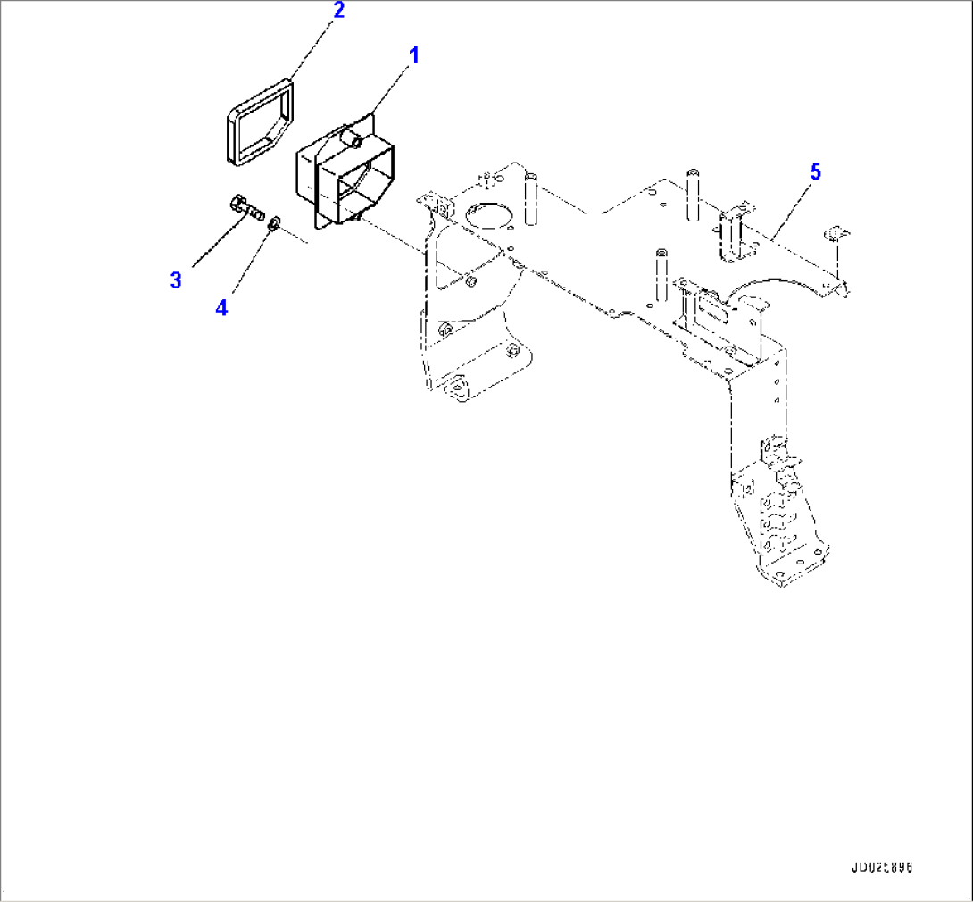 Floor Frame, Air Conditioner Duct (#35406-)