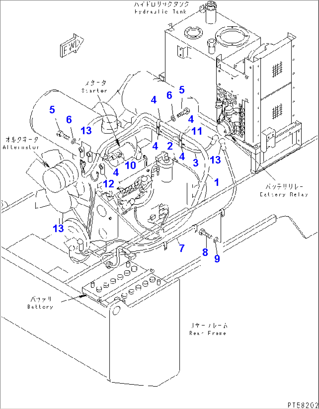 ELECTRICAL SYSTEM (ENGINE AND BATTERY LINE)