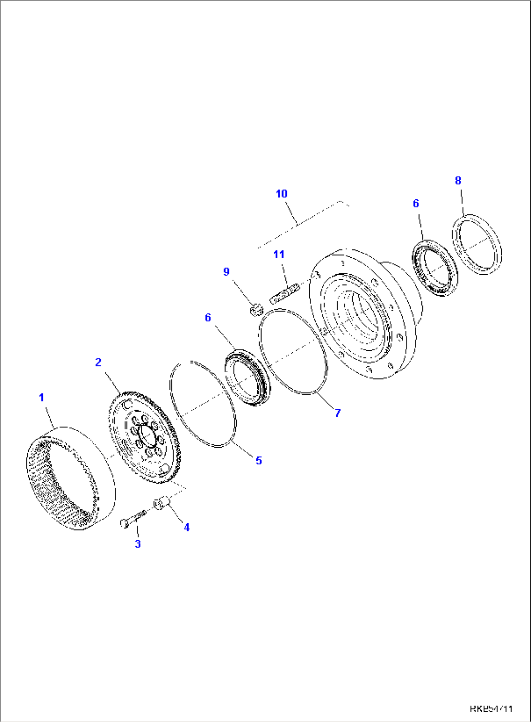 FRONT AXLE (6/7)