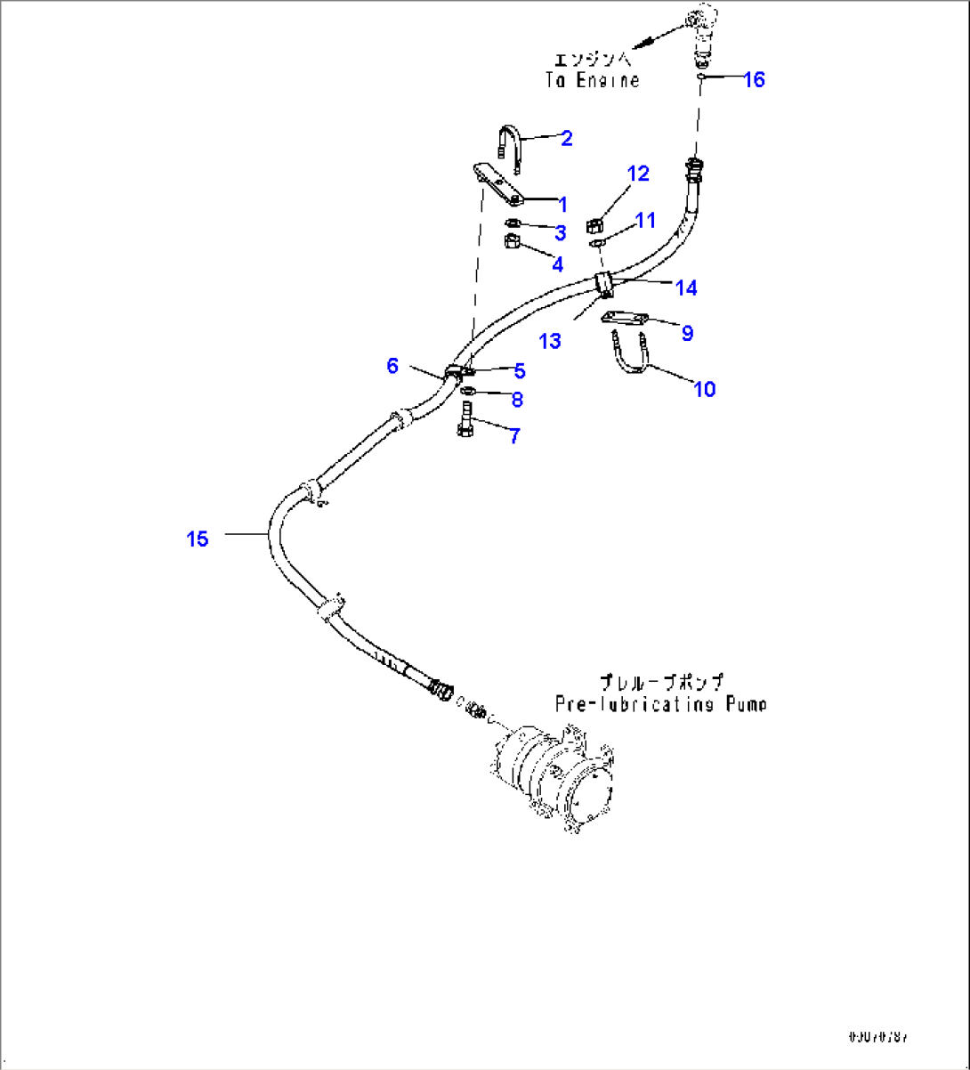 Engine Related Parts, Engine Pre-lubrication System (#8832-)