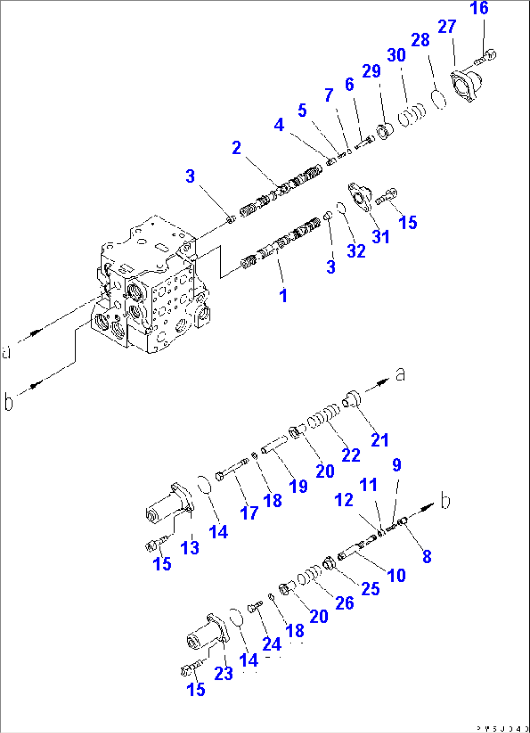 CONTROL VALVE (5-SPOOL) (3/11)