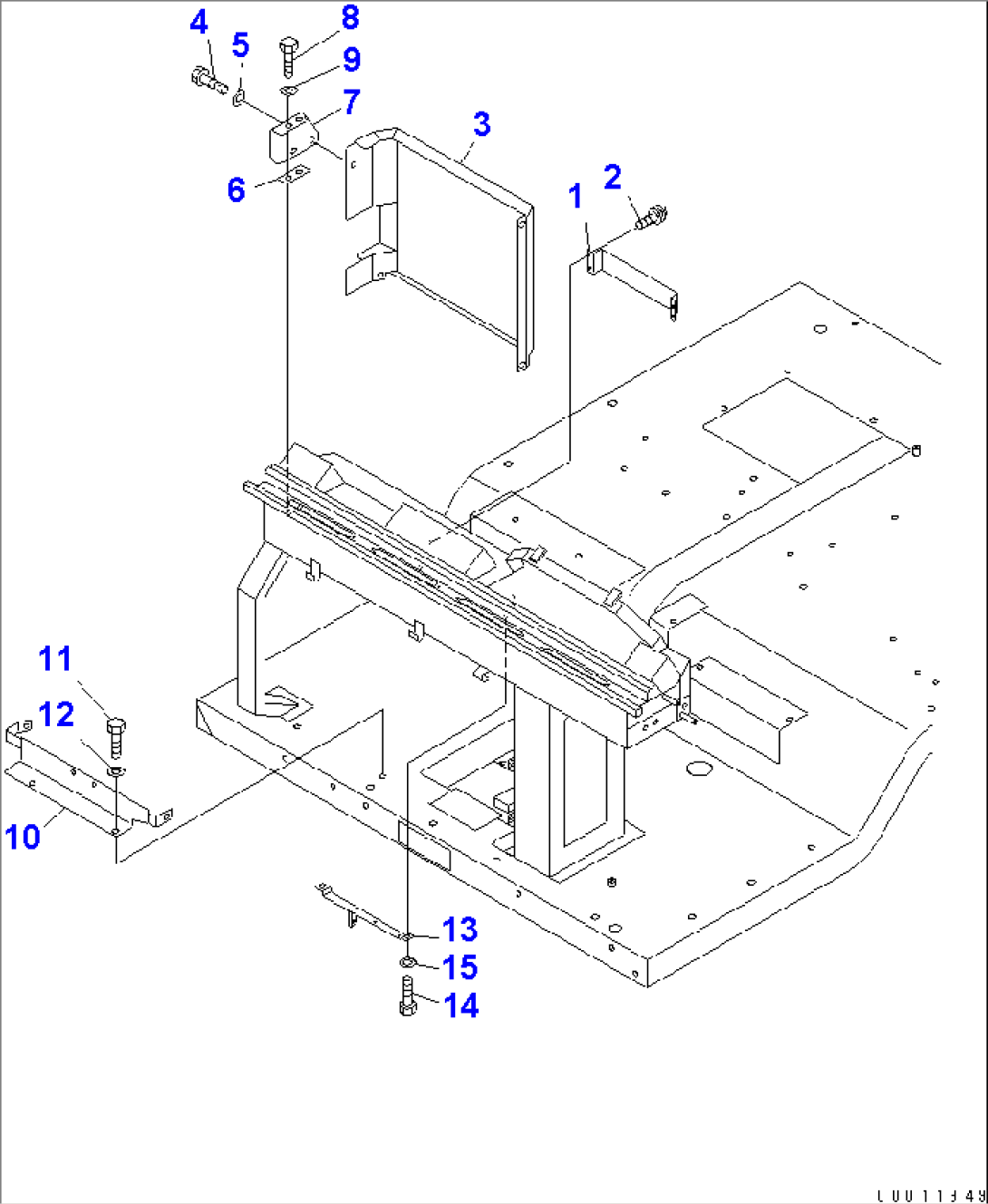 FLOOR (AIR CONDITIONER¤ COVER) (WITHOUT AIR CONDITIONER AND HEATER)(#4314-)