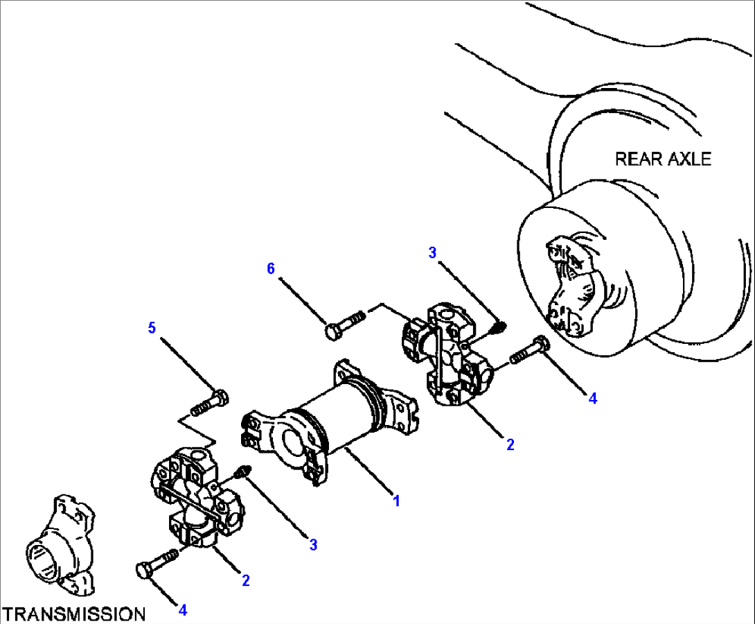 FIG NO. 3021 REAR DRIVE SHAFT KOMATSU