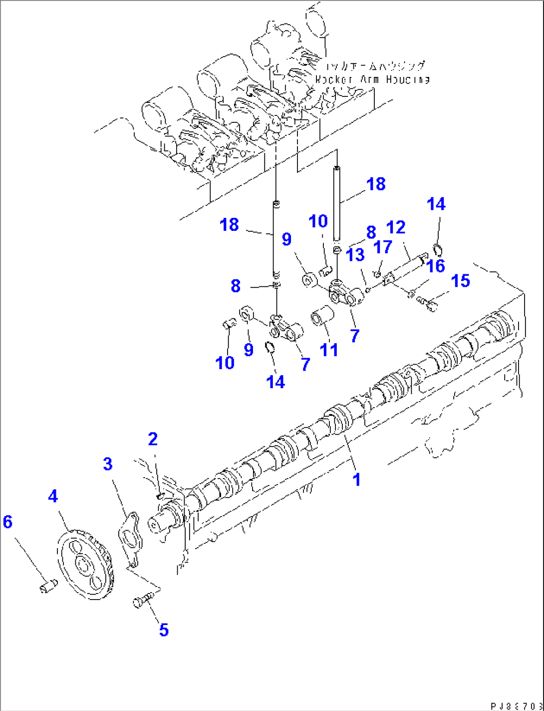 CAMSHAFT AND CAM FOLLOWER