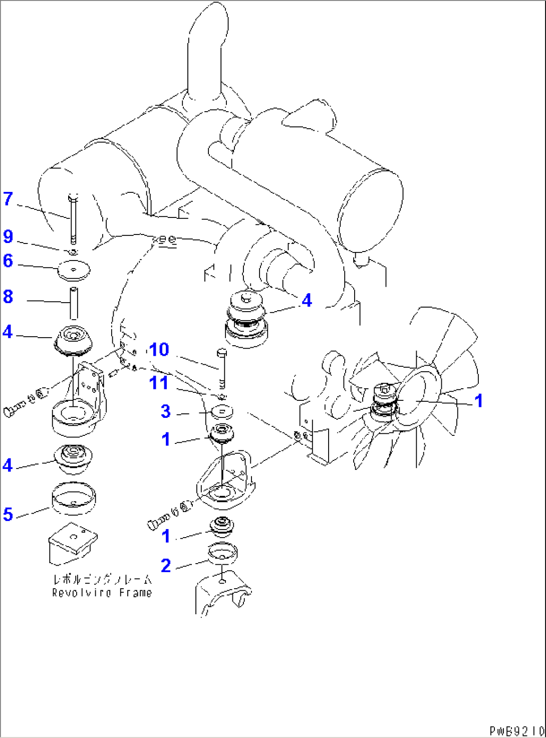 ENGINE MOUNT(#11673-)